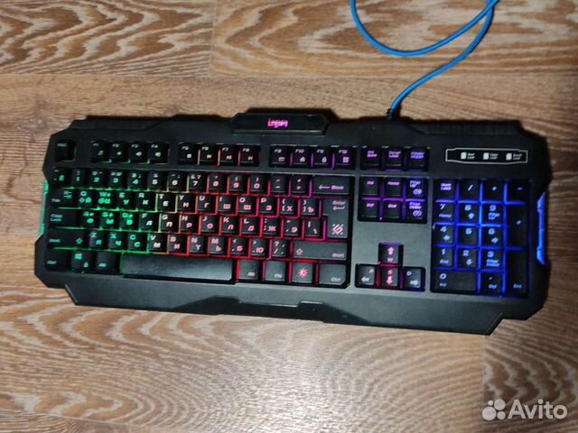 Игровая клавиатура мембранная, с подцветкой