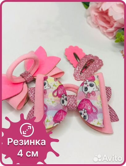 Бант для волос и заколка 