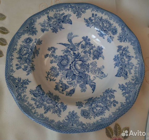 Тарелка старинная Англия старинная клеймо