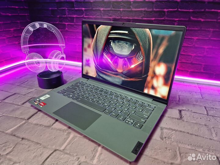 Ноутбук Lenovo Ryzen 5 16Gb SSD 512Gb IPS 14