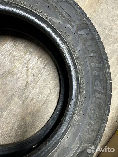 Резина kumho portran kc53 185/75/16c