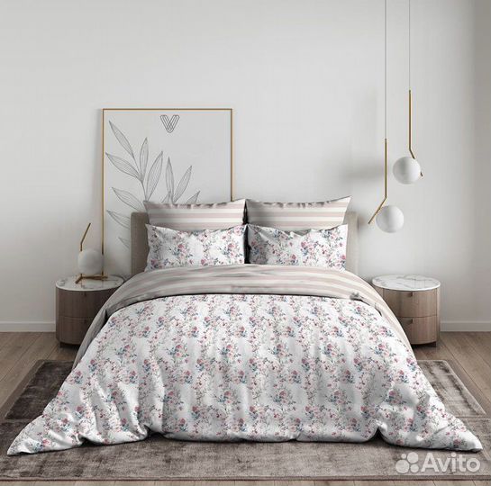 Белье постельное Олени / Совы 1,5 спальное