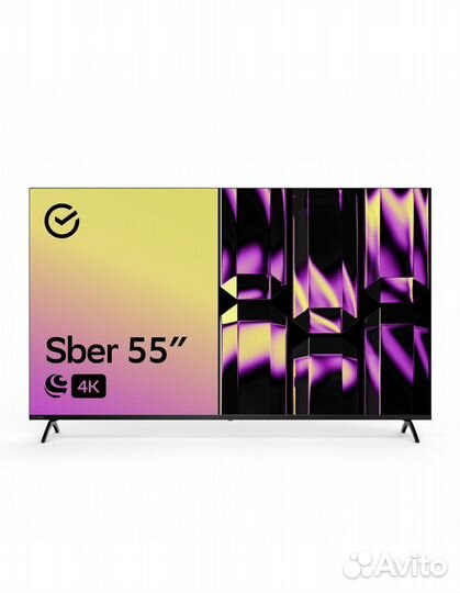 Телевизор Sber SDX-65U4124B, 65»(165 см), UHD 4K