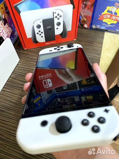 Nintendo switch oled прошитая + 256gb