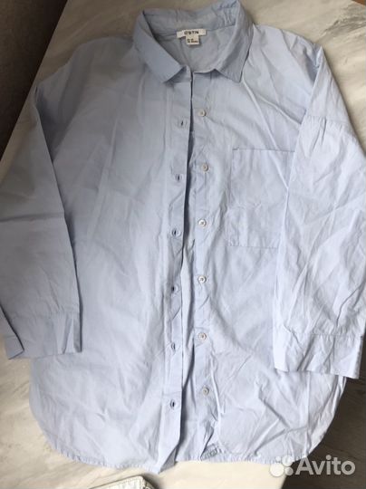 Рубашка и джинсовые шорты zara