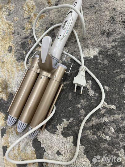 Плойка гофре тройная для волос