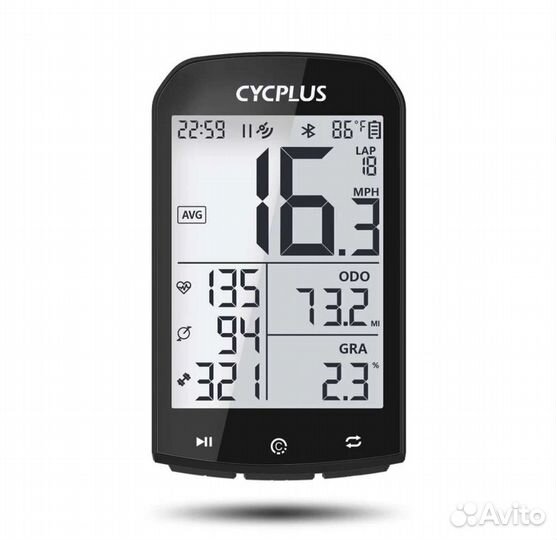 Беспроводной велокомпьютер с GPS cycplus М1 новый