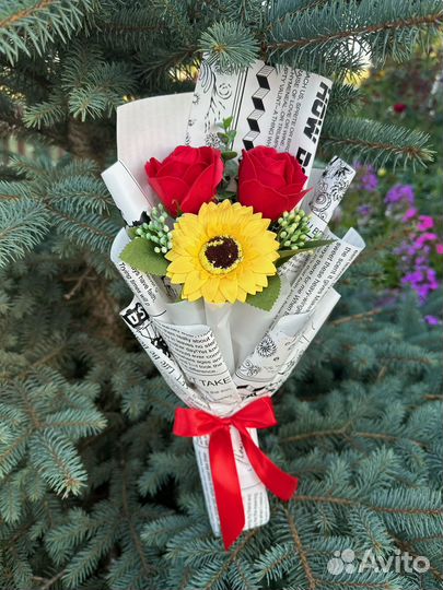 Мыльные розы букеты