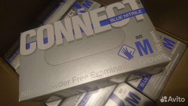 Нитриловые перчатки размера L и М