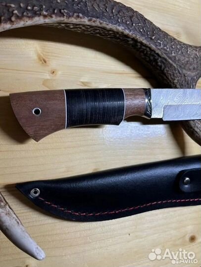 Нож охотничий дамасская сталь