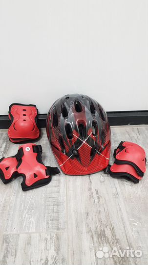 Велошлем детский+ защита ладошек, логтей,коленей
