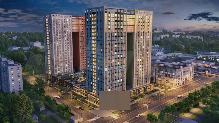 1-к. квартира, 54 м², 9/23 эт.