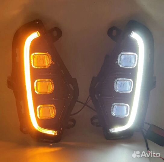 Противотуманные фары led toyota rav4