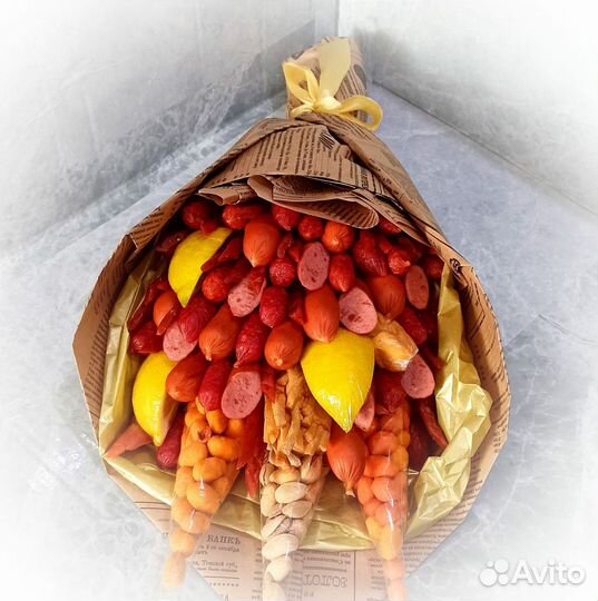 Букет мужской с колбасой