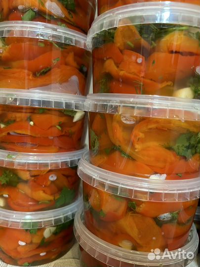 Баклажаны маринованные с перцем