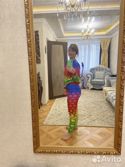 Неоновый костюм поп ит