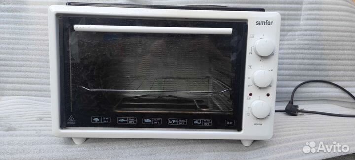 Электрическая духовая печь с плитой 2 в 1