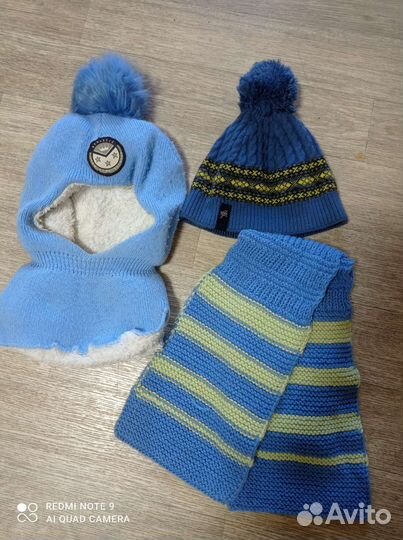 Шапки детские и шарф