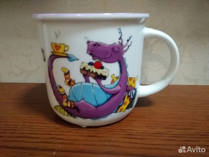 Кружка дракон, чашка, подарок, с крышкой 280мл