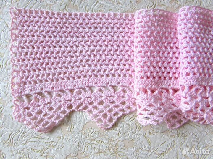 Подзор вязаный крючком. Винтаж 70-х