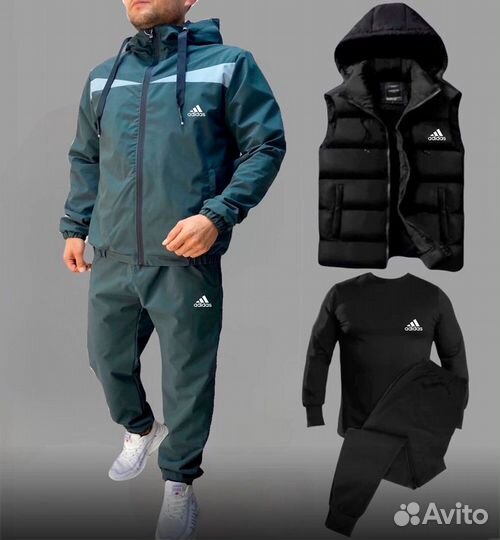 Спортивный костюм Adidas 5 в 1 плащевый