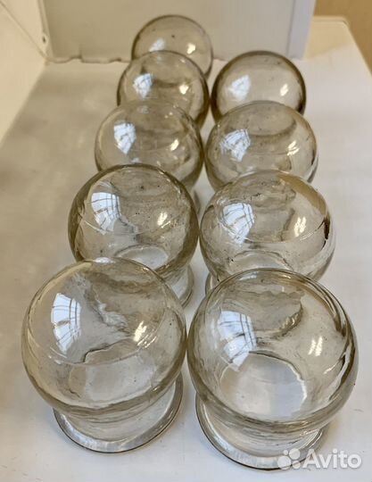 Медицинские стеклянные банки для массажа СССР