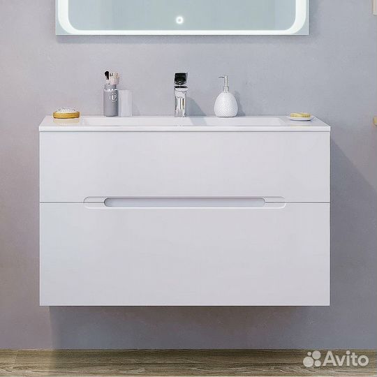 Тумба под раковину Jorno Modul 100 Mоl.01.97/P/W