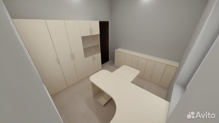 Дизайн-проект корпусной мебели кухня гардероб шкаф