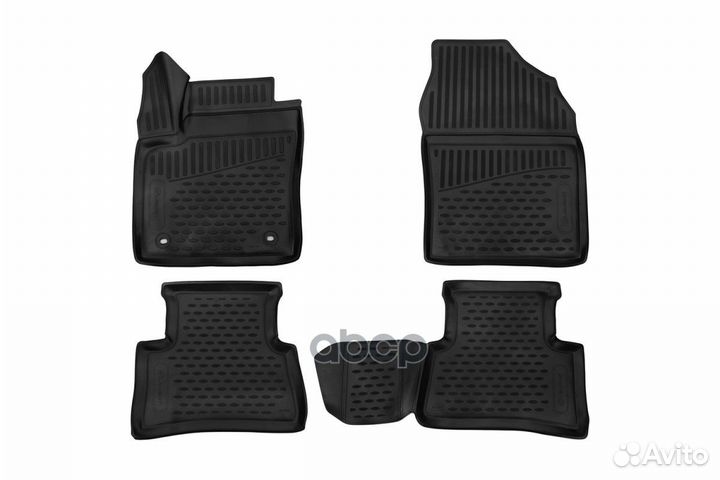 Коврики 3D в салон полиуретан 4 шт. element3D01