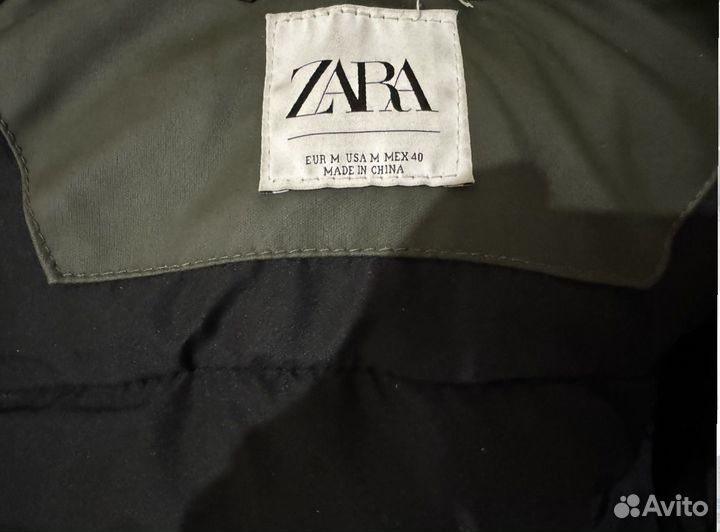 Пуховик Zara мужской