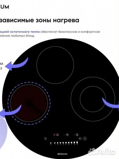 Круглая электрическая варочная панель Beraum