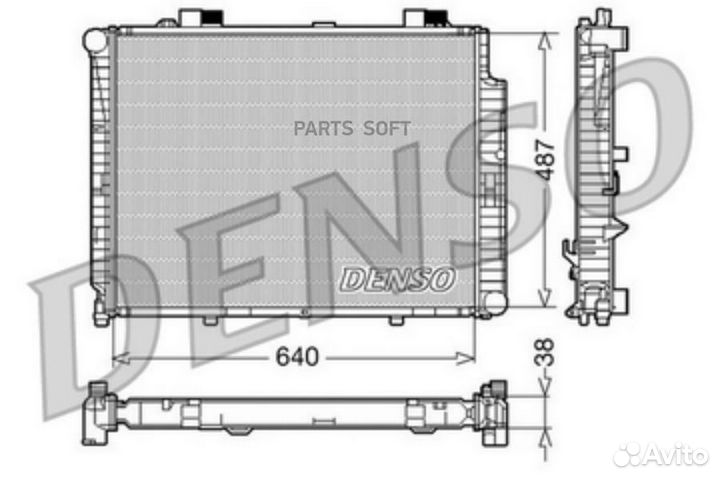 Радиатор двигателя MB E-Class (W210,S210) E270,320