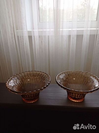 Вазочки цветное стекло СССР