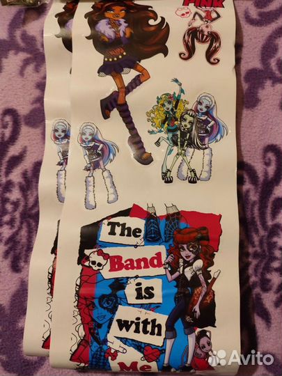 Интерьерные наклейки монстер хай monster high