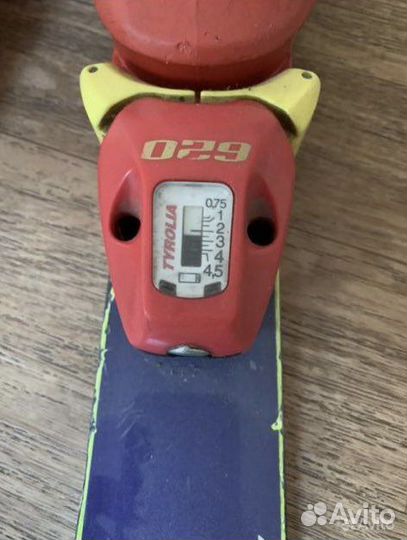 Горные лыжи и ботинки детские бу