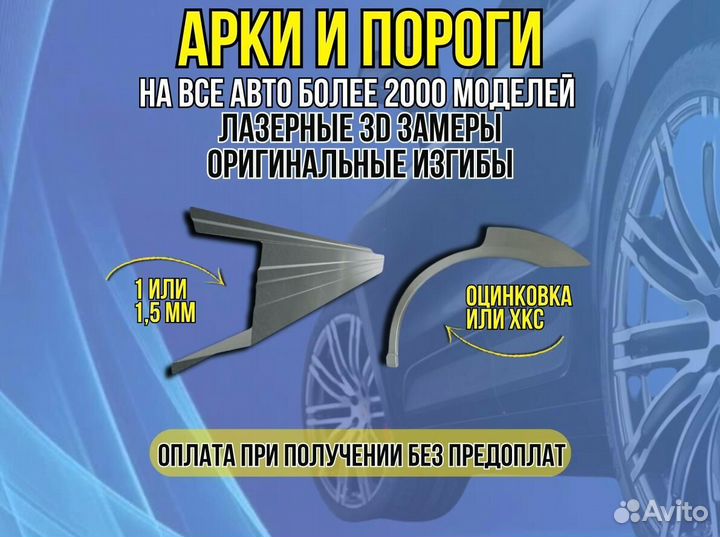 Арки на Geely MK ремонтные кузовные