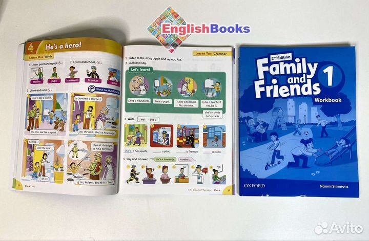 Family and friends 1, 2ed (CB+WB+CD) новые