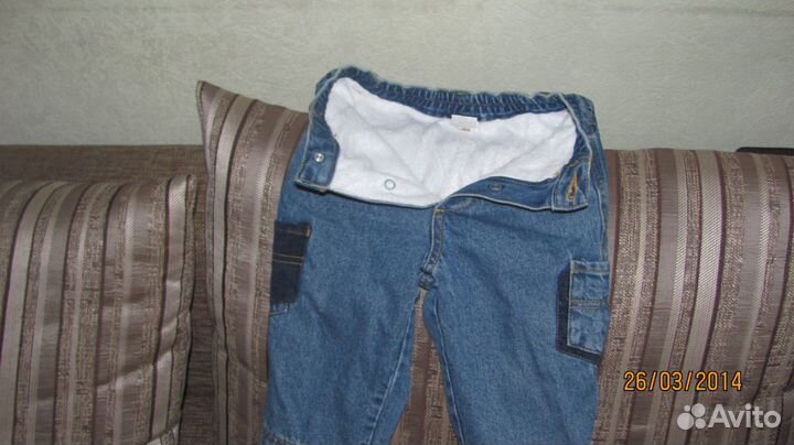 Джинсы теплые