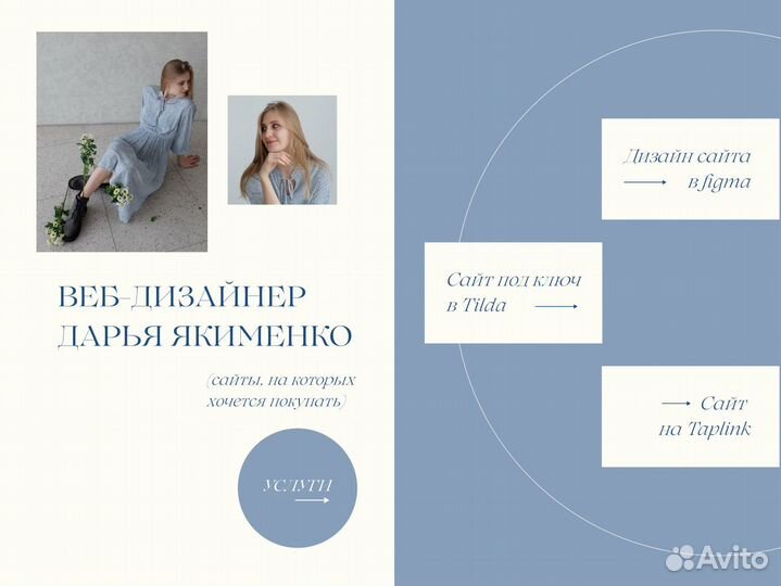 Веб-дизайнер, сайт под ключ на Tilda, Таплинк