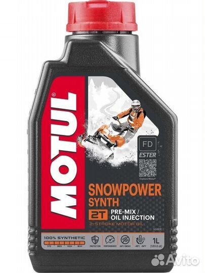 Масло Motul Snowpower Synth 2T 1Л