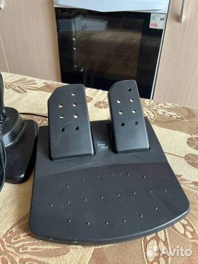 Игровой руль с педалями и коробкой передач