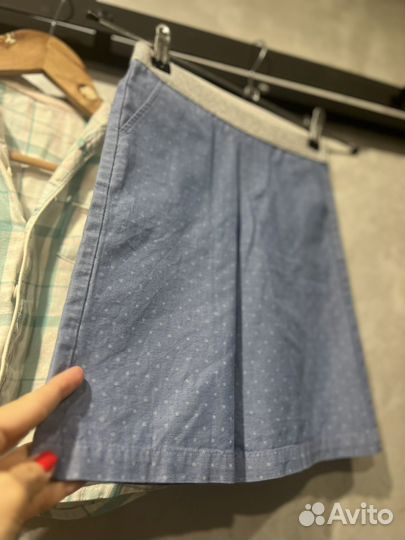 Шорты кюлоты Benetton, рубашка H&M 98 104 2-4 г