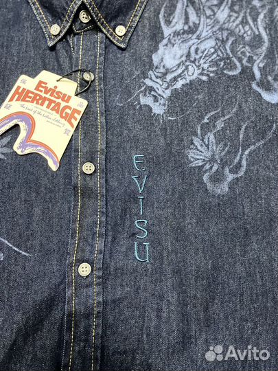 Рубашка джинсовая Evisu