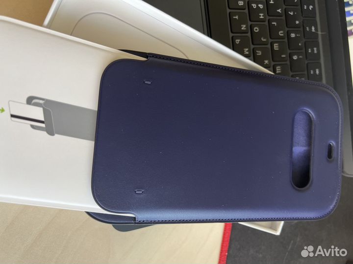 Оригинал кожа конв.-чехол iPhone12pro max magsafe