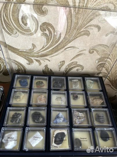 Коллекция Минералы сокровища земли 54 камня