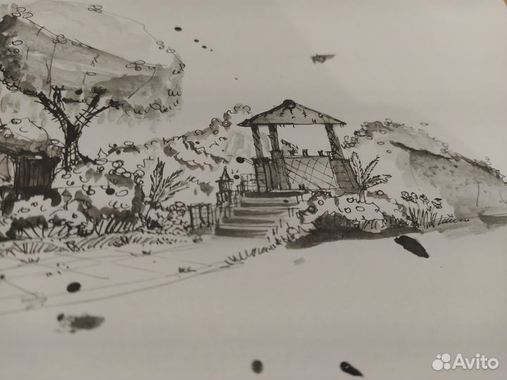 Картина тушью