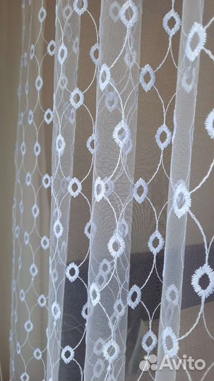 Тюль сетка вышивка