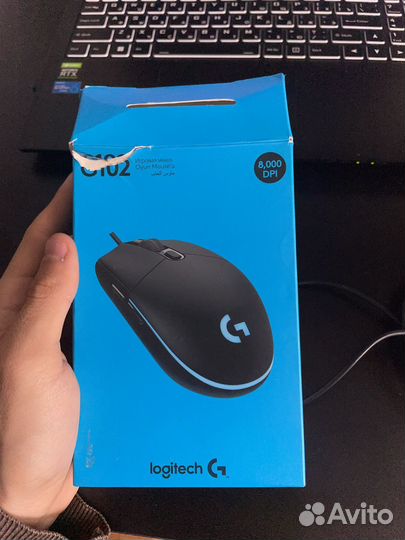 Компьютерная мышь logitech g102 черная