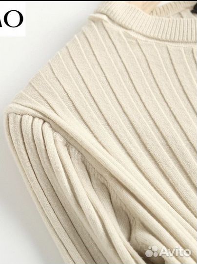 Женский базовый однотонный свитер/джемпер