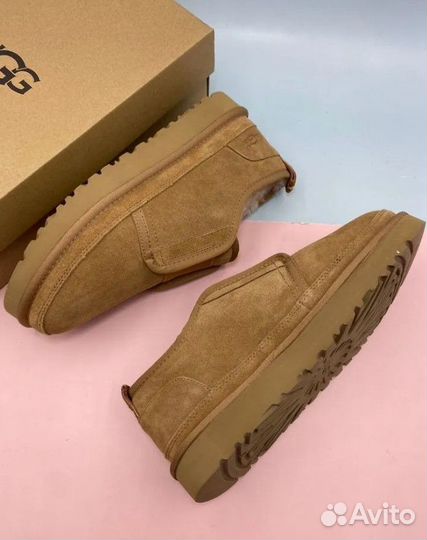 Ботинки мужские короткие с резинкой ugg с мехом